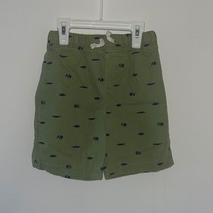 Simple joys made my Carter’s green shorts with elephant and dinosaurs (size: 5T)
